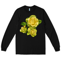 Black st. patrick rose Long Sleeve Tee - LillyAllenDesigns