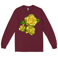 Burgundy st. patrick rose Long Sleeve Tee - LillyAllenDesigns