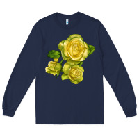 Navy st. patrick rose Long Sleeve Tee - LillyAllenDesigns