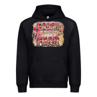 Black faith over fear breast cancer 12 inches 300 dpi Urban Hoodie - CowGirlArtShop