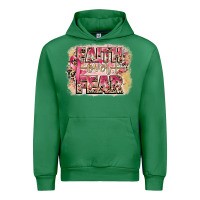 Emerald faith over fear breast cancer 12 inches 300 dpi Urban Hoodie - CowGirlArtShop