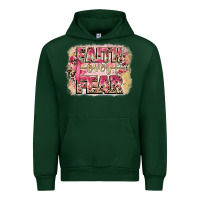 Forest Green faith over fear breast cancer 12 inches 300 dpi Urban Hoodie - CowGirlArtShop