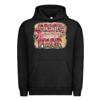 Pigment Black faith over fear breast cancer 12 inches 300 dpi Urban Hoodie - CowGirlArtShop