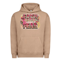 Pigment Burro faith over fear breast cancer 12 inches 300 dpi Urban Hoodie - CowGirlArtShop