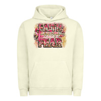 Pigment Pistachio faith over fear breast cancer 12 inches 300 dpi Urban Hoodie - CowGirlArtShop