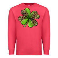 Cardinal leopard shamrock Premium Sweatshirt - Jasminsmagicworld
