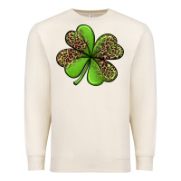 Sandshell leopard shamrock Premium Sweatshirt - Jasminsmagicworld
