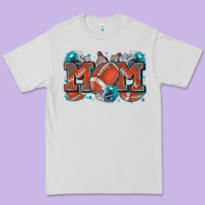 Mom American Football Premium Tee Designed By Zillion Design Studio