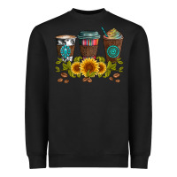 Black coffee group and sunflowers Heavyweight Sweatshirt - Artiststas
