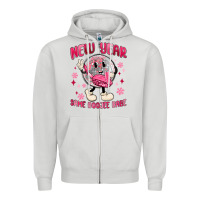 Dove Grey new year same boojee babe Zipper Hoodie - MaliasSmallBusiness