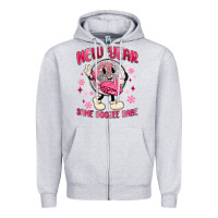 Heather Grey new year same boojee babe Zipper Hoodie - MaliasSmallBusiness