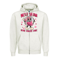 Oatmeal Heather new year same boojee babe Zipper Hoodie - MaliasSmallBusiness