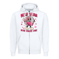White new year same boojee babe Zipper Hoodie - MaliasSmallBusiness