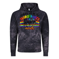 Cloud Black wishing all of the transphobes uncomfortable month Vintage Hoodie - Artiststas