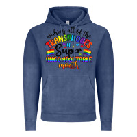 Vintage Denim wishing all of the transphobes uncomfortable month Vintage Hoodie - Artiststas