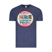 Vintage Denim nurse round earrings 2 Vintage Tee - BundleAndBundleShop