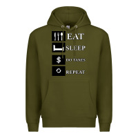Army Green Tax Day Eat Sleep Do Taxes Repeat Gift Premium Hoodie - Bettercallsaul