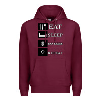 Burgundy Tax Day Eat Sleep Do Taxes Repeat Gift Premium Hoodie - Bettercallsaul