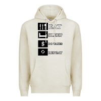 Oatmeal Heather Tax Day Eat Sleep Do Taxes Repeat Gift Premium Hoodie - Bettercallsaul