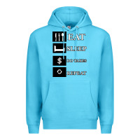 Ocean Blue Tax Day Eat Sleep Do Taxes Repeat Gift Premium Hoodie - Bettercallsaul