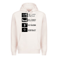 Pale Pink Tax Day Eat Sleep Do Taxes Repeat Gift Premium Hoodie - Bettercallsaul
