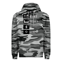 Slate Camo Tax Day Eat Sleep Do Taxes Repeat Gift Premium Hoodie - Bettercallsaul