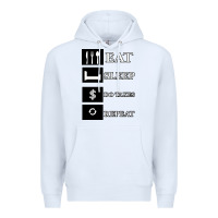 White Tax Day Eat Sleep Do Taxes Repeat Gift Premium Hoodie - Bettercallsaul
