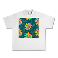 Lunar Rock colorful tropical flowers seamless pattern Urban Heavy Tee - BundleAndBundleShop