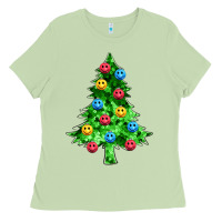 Matcha sequin's christmas tree Ladies Tee - Zillion Design Studio