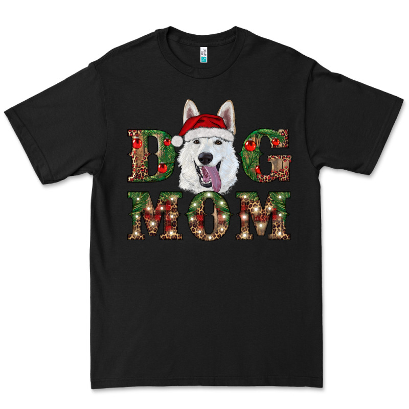 Christmas  White Shepherd Dog Mom Premium Tee by RanaPortraitStore | Teevron