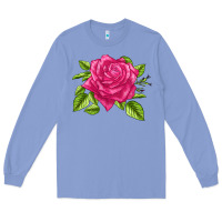 Colony Blue perfume delight rose Long Sleeve Tee - LillyAllenDesigns