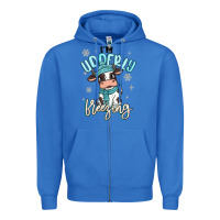 True Royal i'm udderly freezing baby cow Zipper Hoodie - MaliasSmallBusiness