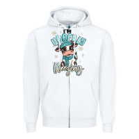 White i'm udderly freezing baby cow Zipper Hoodie - MaliasSmallBusiness