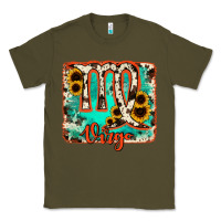 Army Green virgo turquoise cowhide Classic Tee - RanaPortraitStore