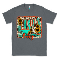 Charcoal Heather virgo turquoise cowhide Classic Tee - RanaPortraitStore