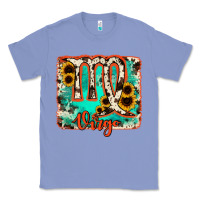 Colony Blue virgo turquoise cowhide Classic Tee - RanaPortraitStore