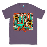 Lavender virgo turquoise cowhide Classic Tee - RanaPortraitStore