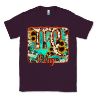 Plum virgo turquoise cowhide Classic Tee - RanaPortraitStore