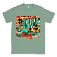 Sage virgo turquoise cowhide Classic Tee - RanaPortraitStore