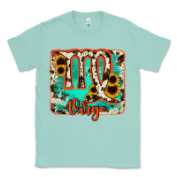 Seafoam virgo turquoise cowhide Classic Tee - RanaPortraitStore