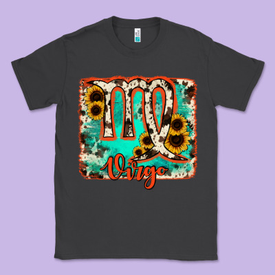 Virgo Turquoise Cowhide Classic Tee Designed By Ranaportraitstore