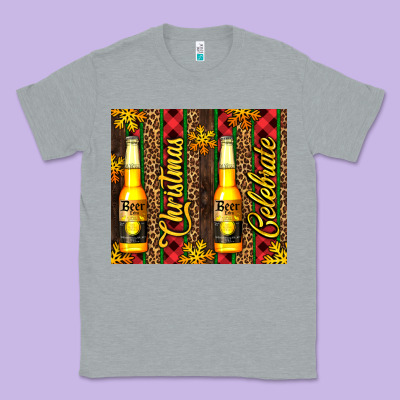 Beer Bottle For Christmas Classic Tee Designed By Adodesignshop