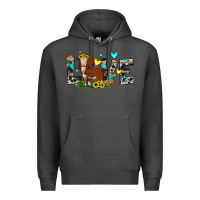 Charcoal Heather love western cow Premium Hoodie - JahusDesignShop
