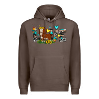 Coffee love western cow Premium Hoodie - JahusDesignShop