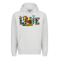 Dove Grey love western cow Premium Hoodie - JahusDesignShop