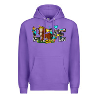 Purple love western cow Premium Hoodie - JahusDesignShop