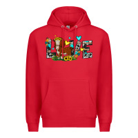 Red love western cow Premium Hoodie - JahusDesignShop