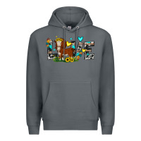 Rock love western cow Premium Hoodie - JahusDesignShop