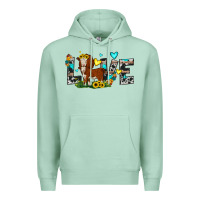 Seafoam love western cow Premium Hoodie - JahusDesignShop