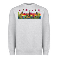 Heather Grey mexican sombrero guitar libbey glass Heavyweight Sweatshirt - BundleAndBundleShop